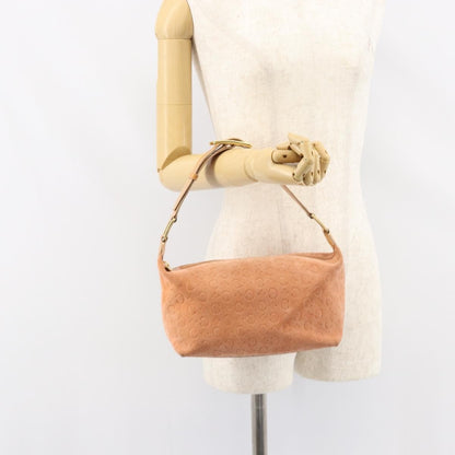 Celine C Macadam Shoulder bag Suede, ORANGE, SUEDE, Shoulder bag