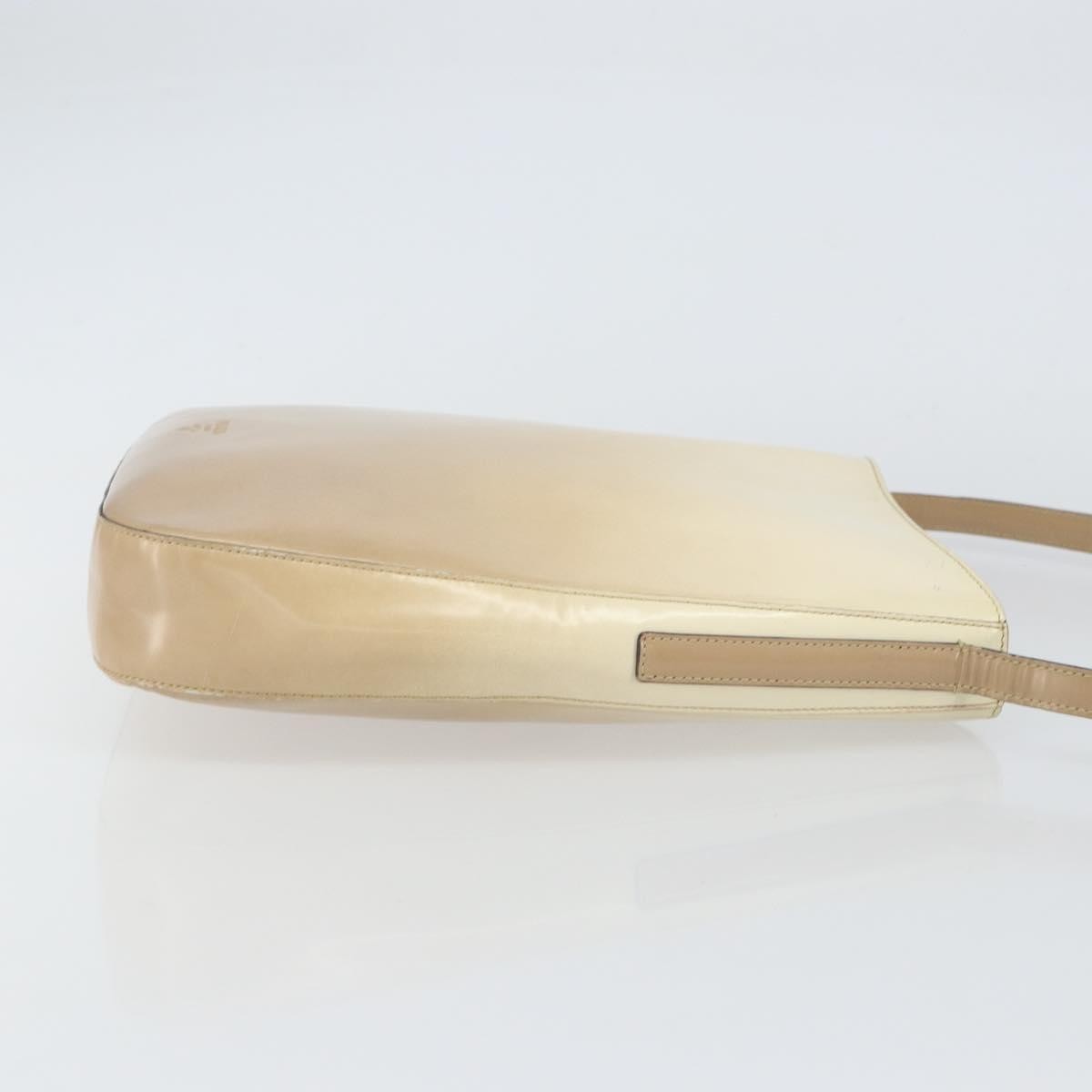 Prada Vintage Shoulder Bag Patent leather, BEIGE, PATENT_LEATHER, Shoulder bag