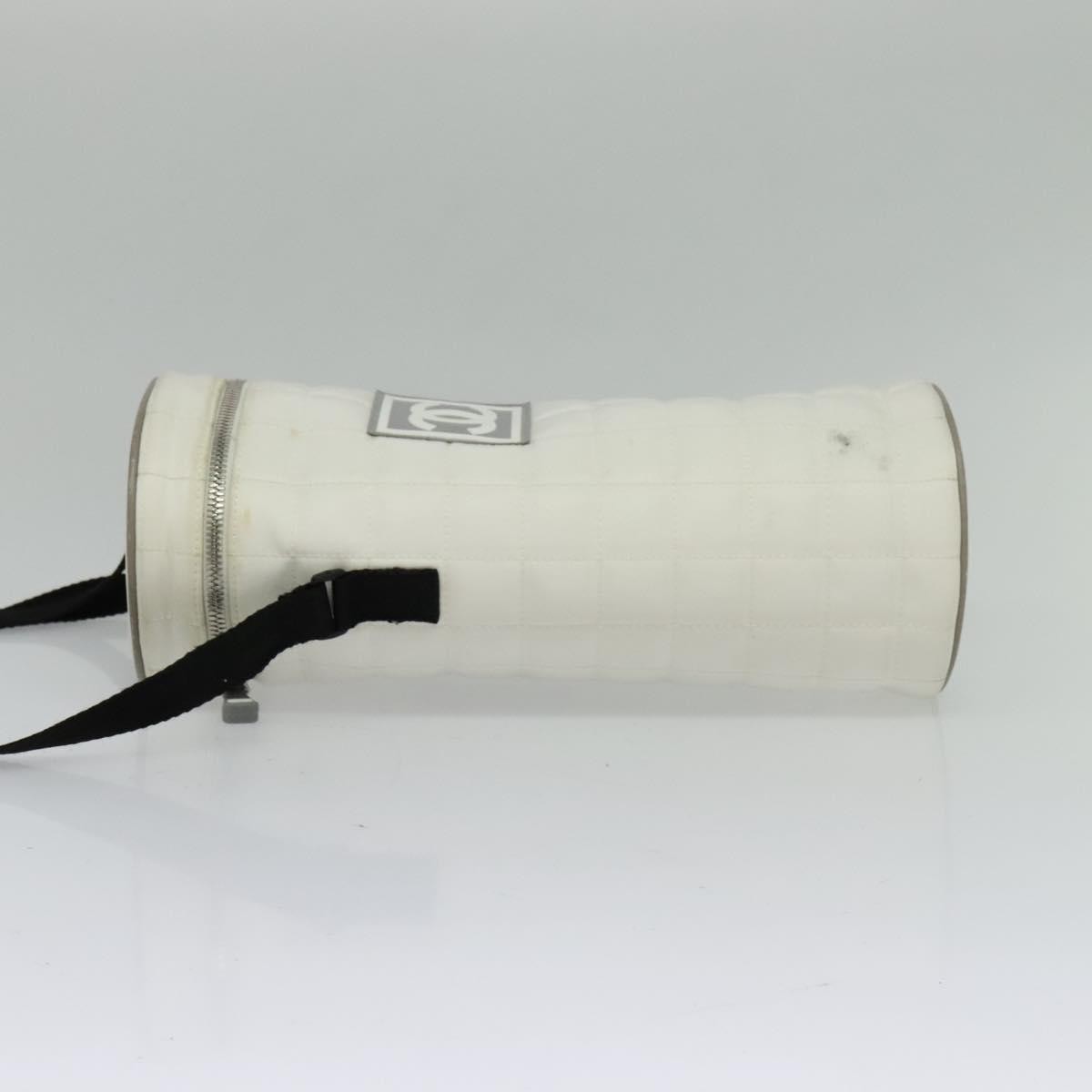 Chanel Sport Line Bottle Holder Nylon, WHITE, NYLON, Clutche & pouche