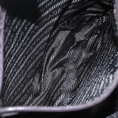 Prada Resin chain shoulder bag Nylon, BROWN, NYLON, Shoulder bag