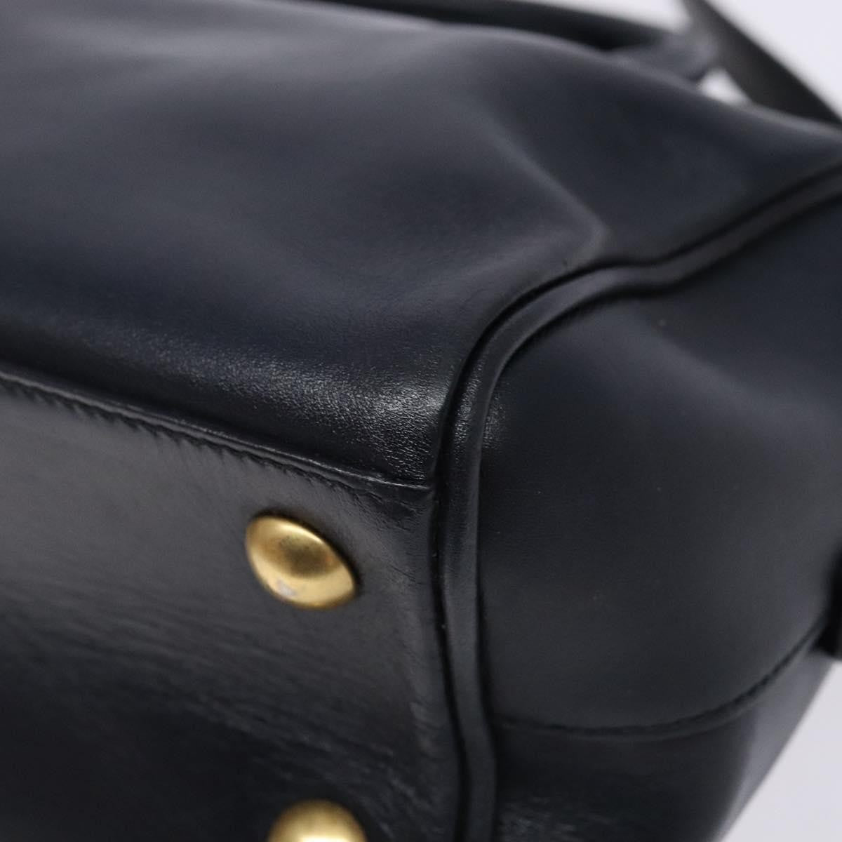 Saint Laurent Classic Baby Duffle Bag Leather, NAVY, LEATHER, Handbag