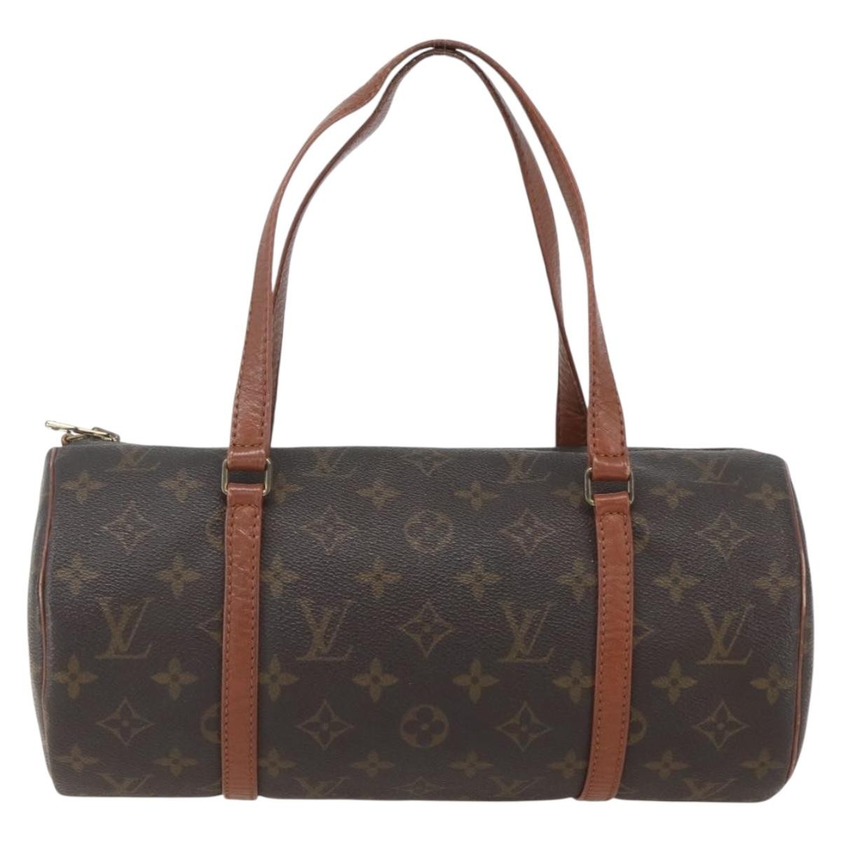 Louis Vuitton Papillon Handbag Monogram Canvas, BROWN, CANVAS, Handbag