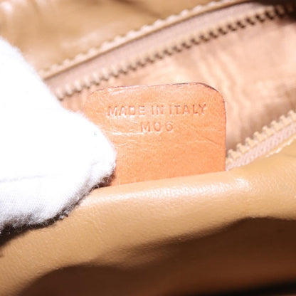 Celine Macadam Pochette Canvas and Leather, BROWN, CANVAS, Clutche & pouche