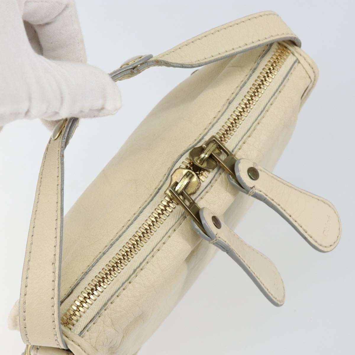 Chloe Vintage handbag Leather, WHITE, LEATHER, Handbag