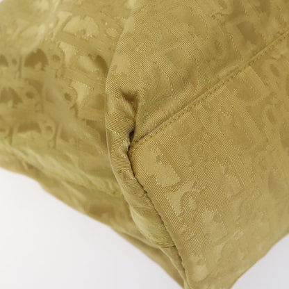 Christian Dior Vintage Trotter Open Tote Diorissimo Canvas, YELLOW, CANVAS, Tote bag