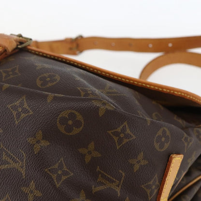 Louis Vuitton Saumur Handbag Monogram Canvas, BROWN, CANVAS, Shoulder bag