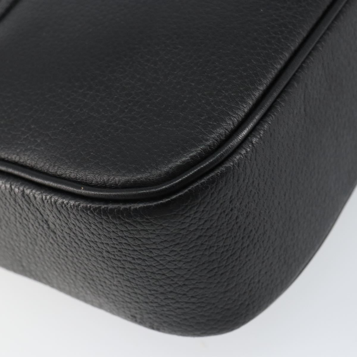 Burberry Flap Shoulder Bag Leather, BLACK, LEATHER, Shoulder bag