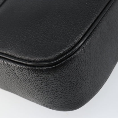 Burberry Flap Shoulder Bag Leather, BLACK, LEATHER, Shoulder bag