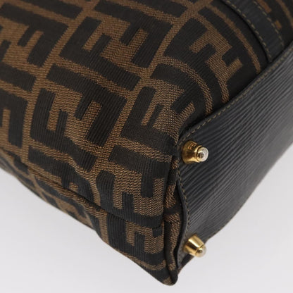Fendi Zucca Tote bag Canvas, BLACK, CANVAS, Tote bag