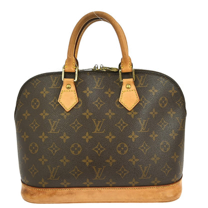 Louis Vuitton Alma Handbag Monogram Canvas, BROWN, CANVAS, Handbag