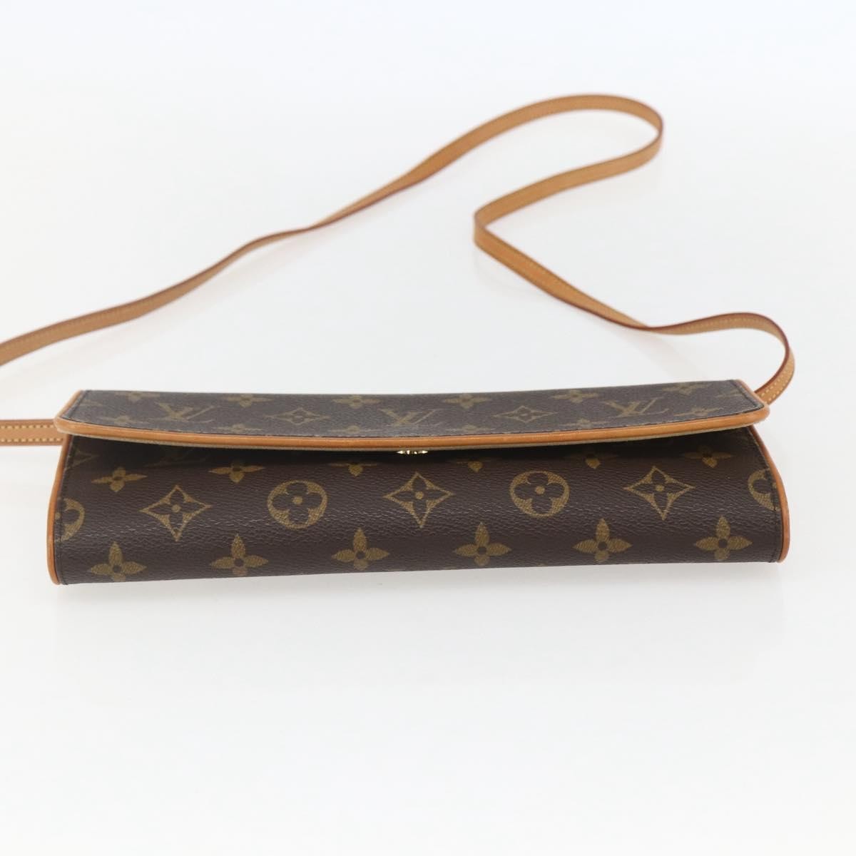 Louis Vuitton Twin Handbag Monogram Canvas, BROWN, CANVAS, Clutche & pouche