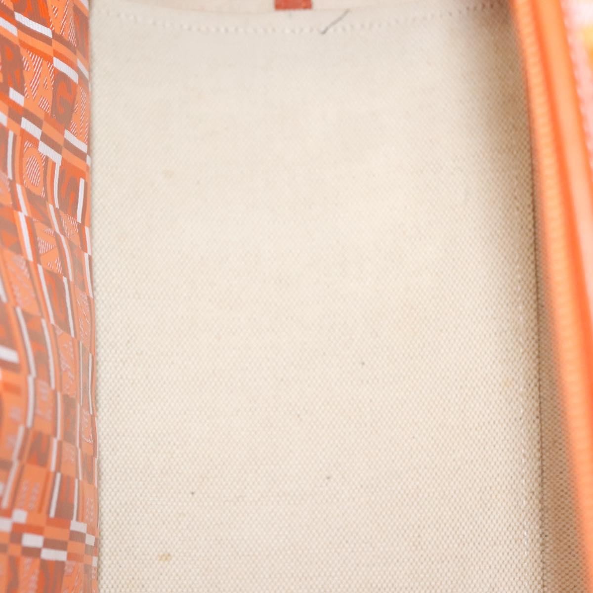 Salvatore Ferragamo Vintage Handbag Canvas, ORANGE, CANVAS, Handbag