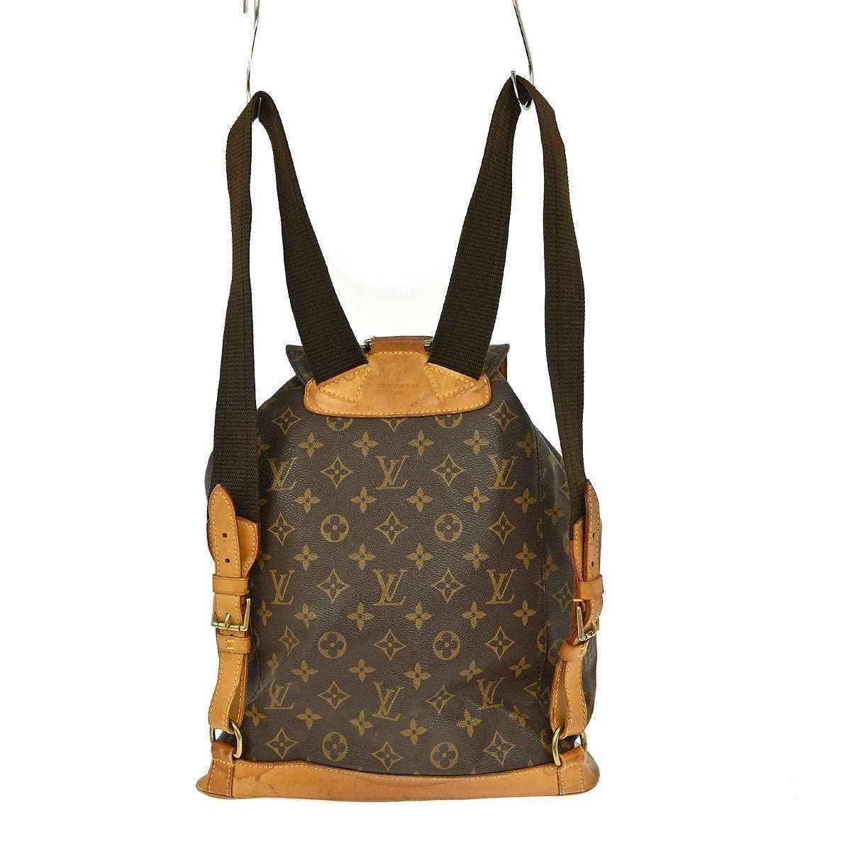 Louis Vuitton Montsouris Backpack Monogram Canvas, BROWN, CANVAS, Backpack
