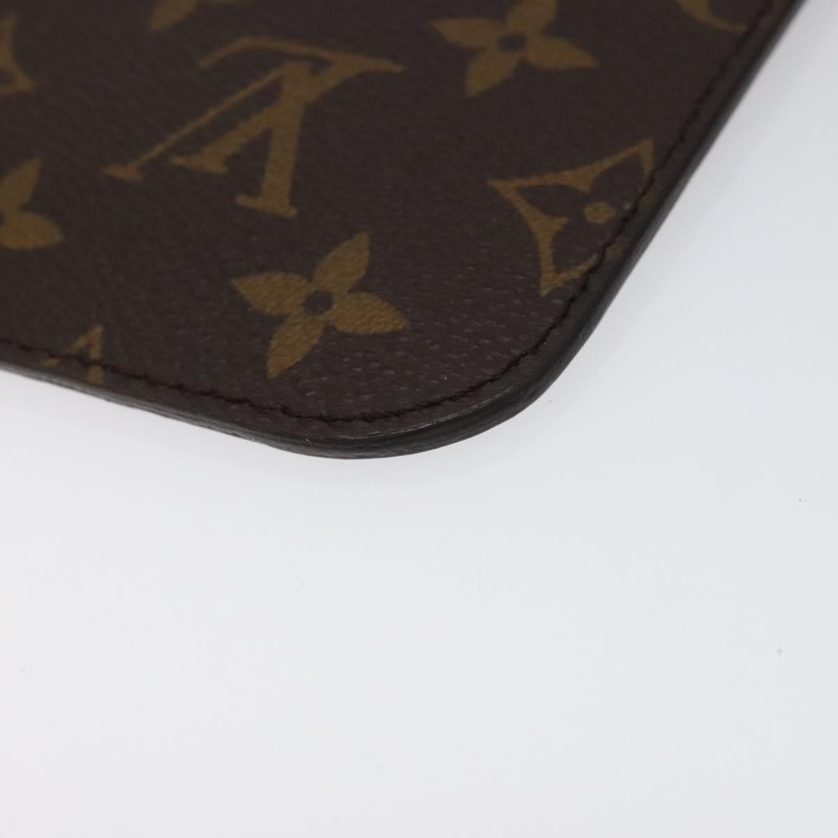 Louis Vuitton Neverfull Pochette Monogram Canvas, BROWN, CANVAS, Clutche & pouche