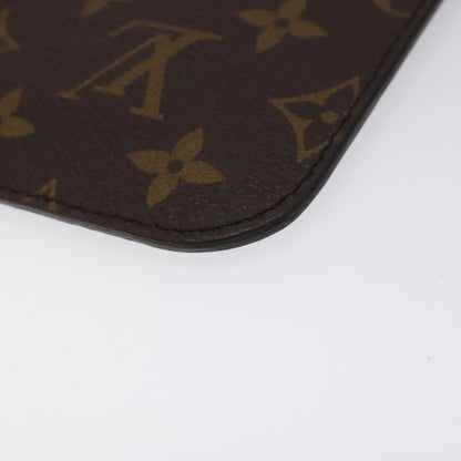 Louis Vuitton Neverfull Pochette Monogram Canvas, BROWN, CANVAS, Clutche & pouche