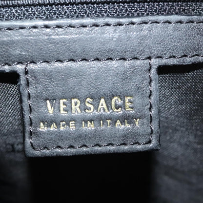 Versace Medusa Tote Leather, BLACK, LEATHER, Tote bag