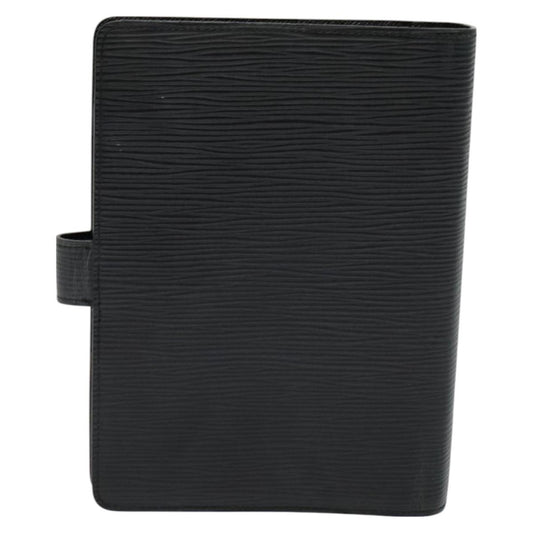 Louis Vuitton Agenda Cover Epi Leather, BLACK, LEATHER, Wallets