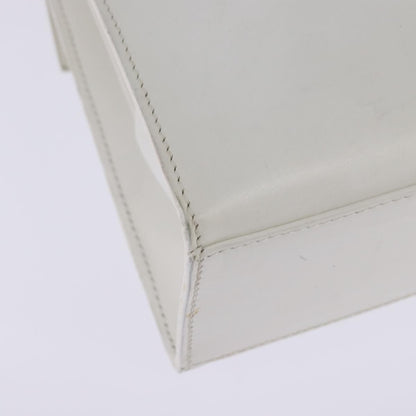 Celine Gancini Handbag Leather, WHITE, LEATHER, Handbag