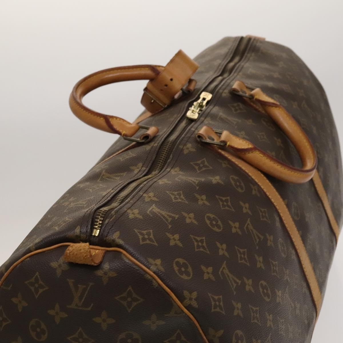 Louis Vuitton Keepall Bag Monogram Canvas, BROWN, CANVAS, Travel bag