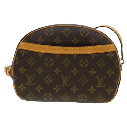 Louis Vuitton Blois Handbag Monogram Canvas, BROWN, CANVAS, Handbag