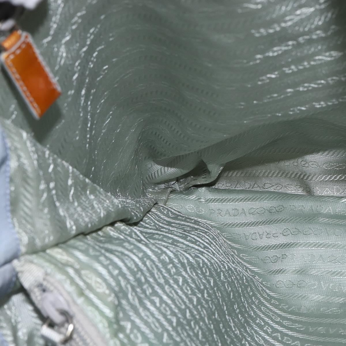 Prada Side Pocket Tote Nylon, BLUE, NYLON, Tote bag