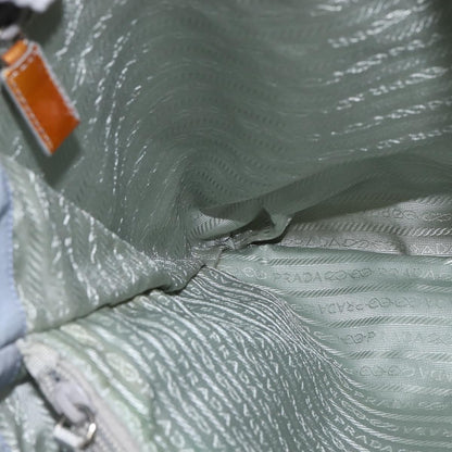 Prada Side Pocket Tote Nylon, BLUE, NYLON, Tote bag