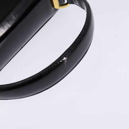 Salvatore Ferragamo Vintage Vara Bow Top Handle Bag Patent Leather, BLACK, PATENT_LEATHER, Handbag