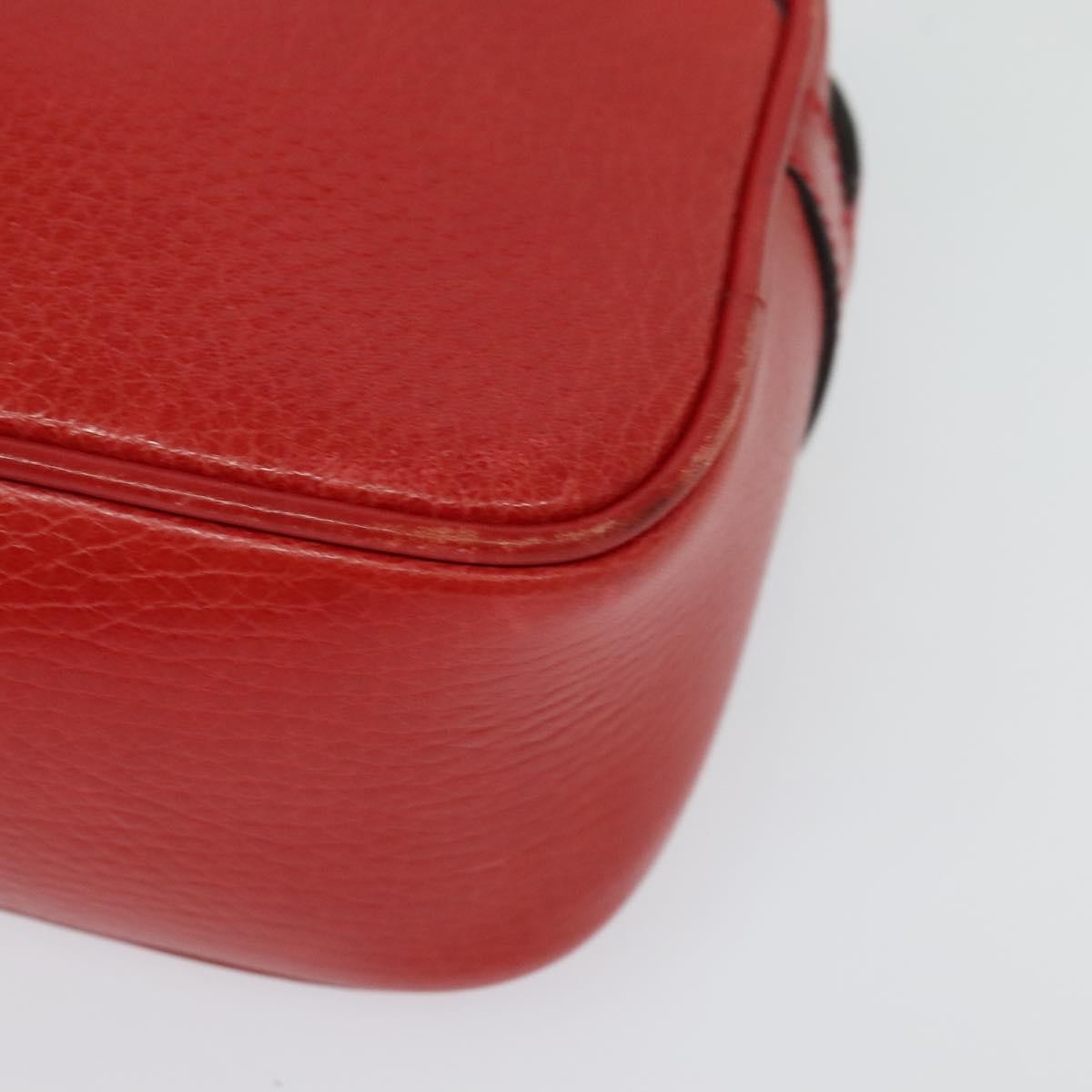 Celine Shoulder Bag Leather, RED, LEATHER, Shoulder bag