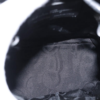 Salvatore Ferragamo Vala Backpack Leather, BLACK, LEATHER, Backpack