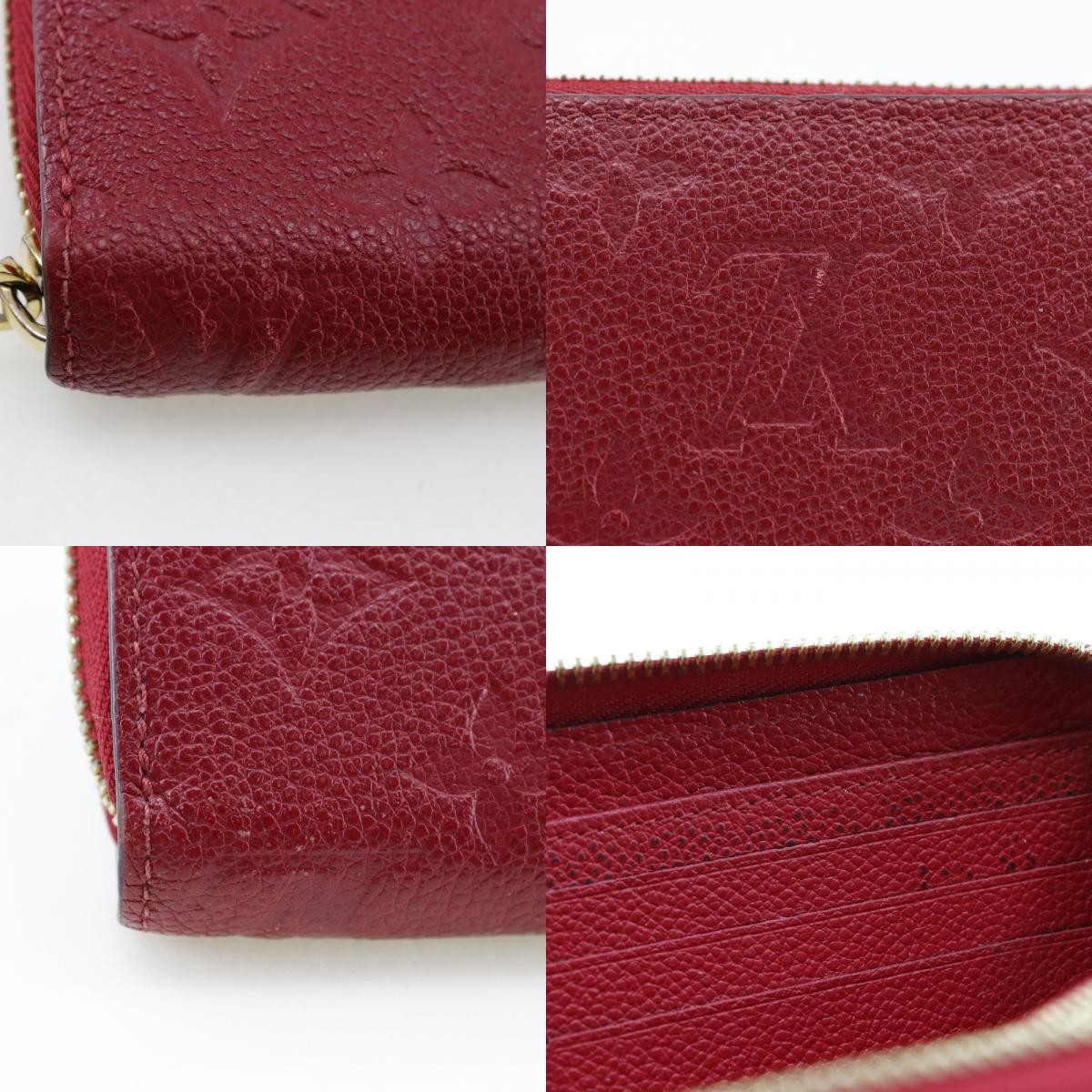 Louis Vuitton Portefeuille zippy Monogramme Empreinte Monogramme Empreinte, RED, CANVAS, Wallets
