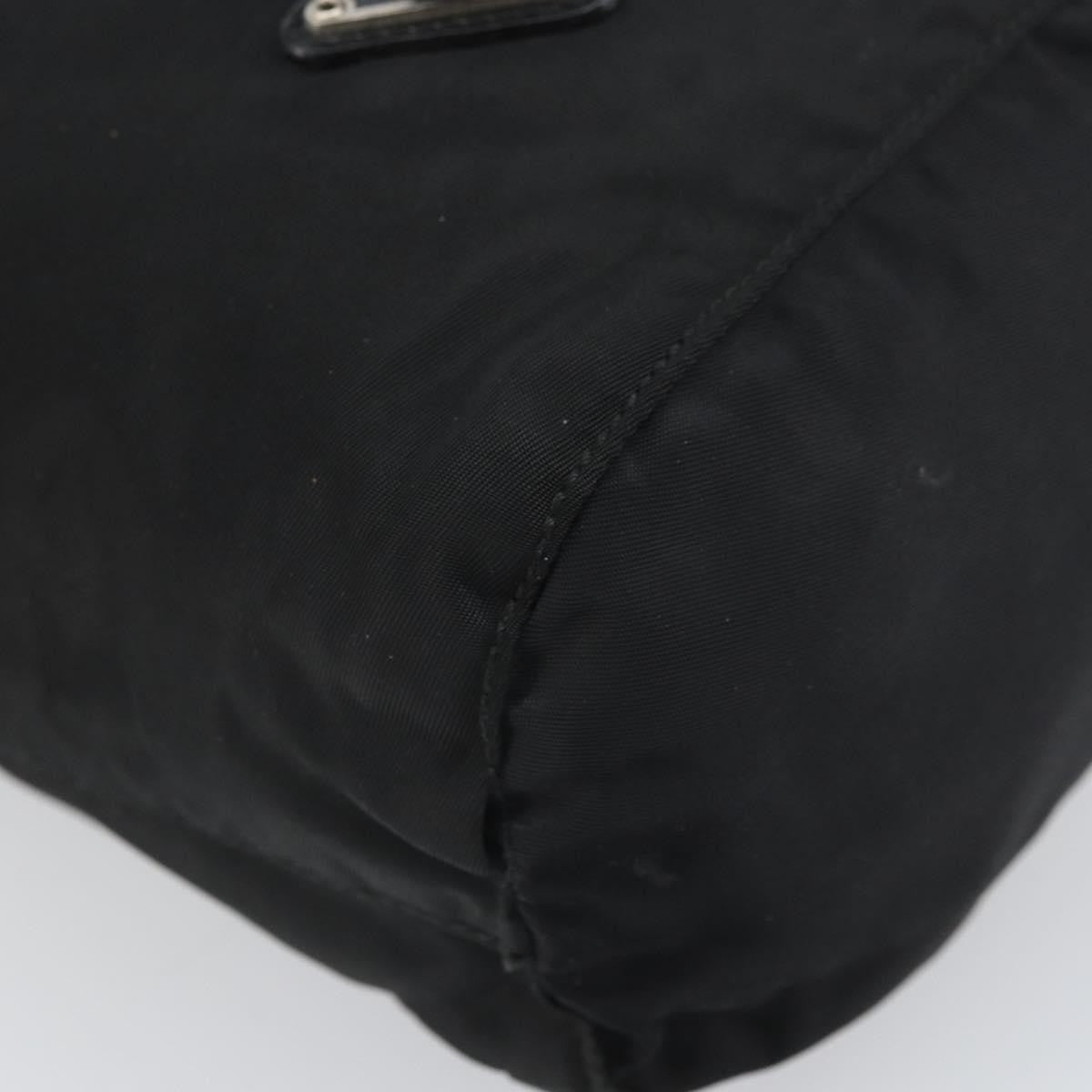 Prada Drawstring Travel Pouch Tessuto, BLACK, NYLON, Clutche & pouche