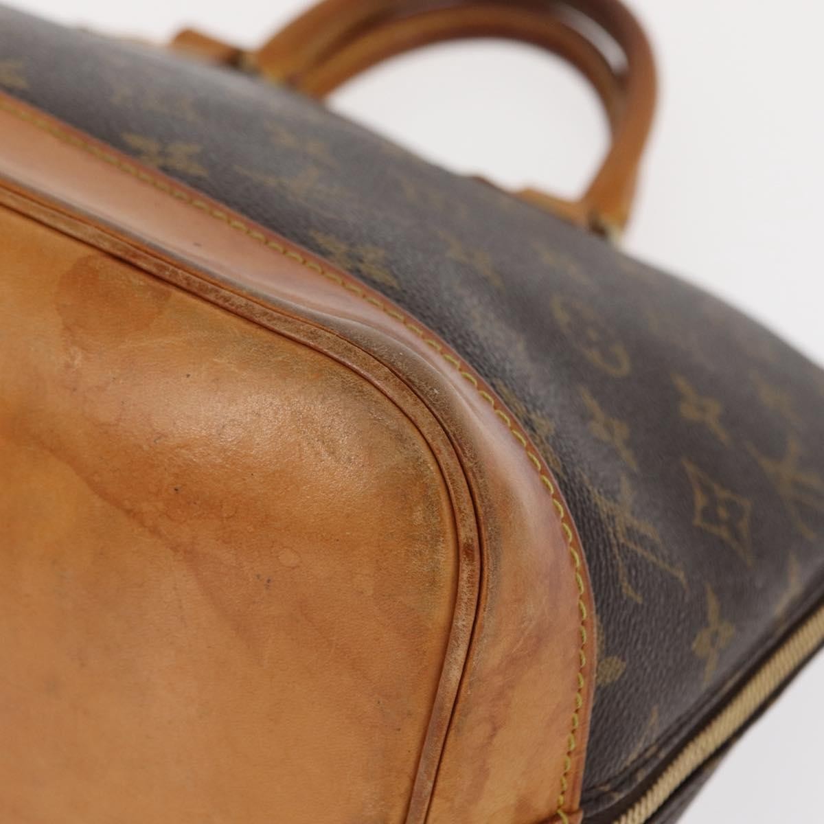 Louis Vuitton Alma Handbag Monogram Canvas, BROWN, CANVAS, Handbag
