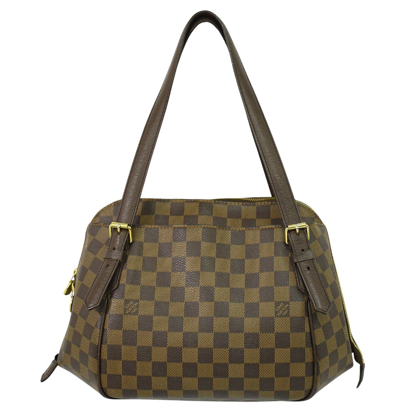 Louis Vuitton Belem Handbag Damier, BROWN, CANVAS, Handbag