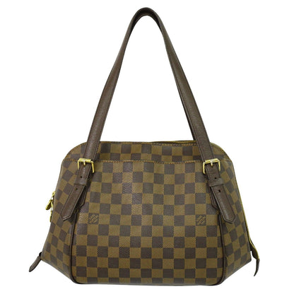 Louis Vuitton Belem Handbag Damier, BROWN, CANVAS, Handbag