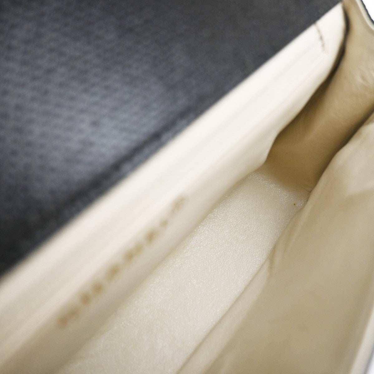 Chanel Flap shoulder Bag Leather, BLACK, LEATHER, Shoulder bag