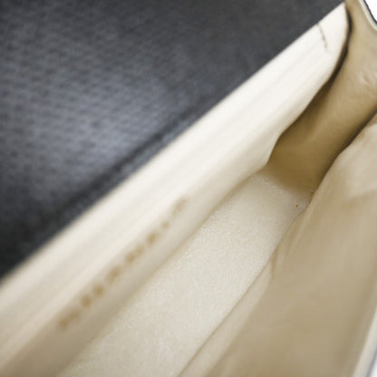 Chanel Flap shoulder Bag Leather, BLACK, LEATHER, Shoulder bag