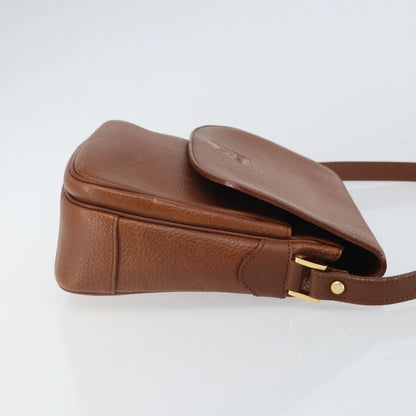 Burberry Vintage Shoulder Bag Leather, BROWN, LEATHER, Shoulder bag