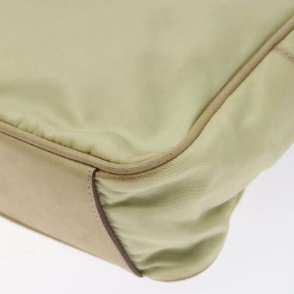 Prada Vintage Zip Handbag Tessuto, BEIGE, NYLON, Handbag