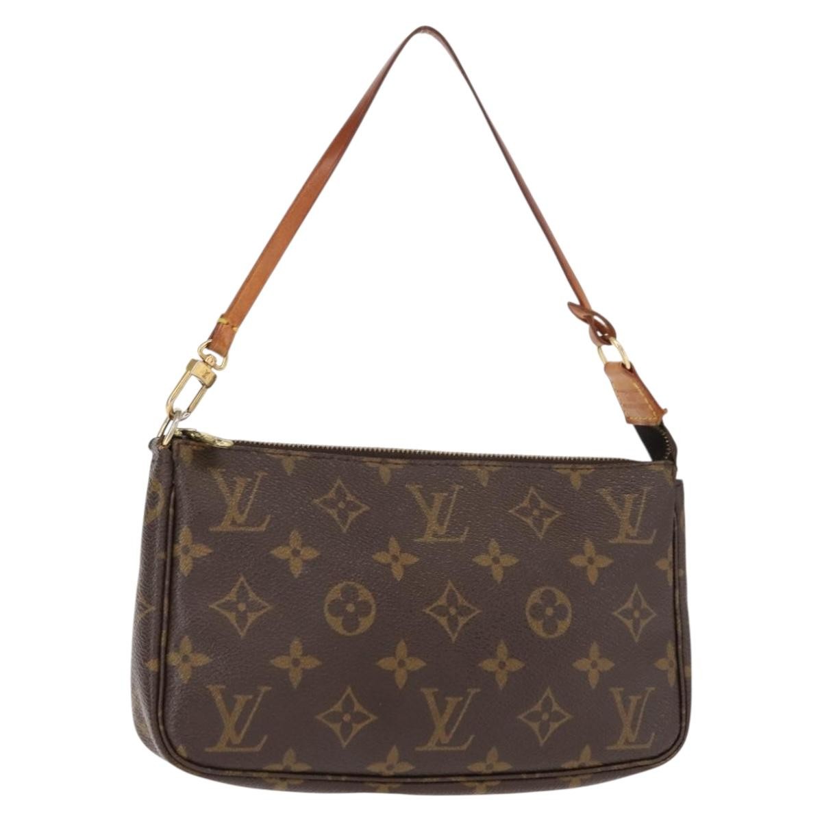 Louis Vuitton Pochette Accessoires NM Monogram Canvas, BROWN, CANVAS, Clutche & pouche