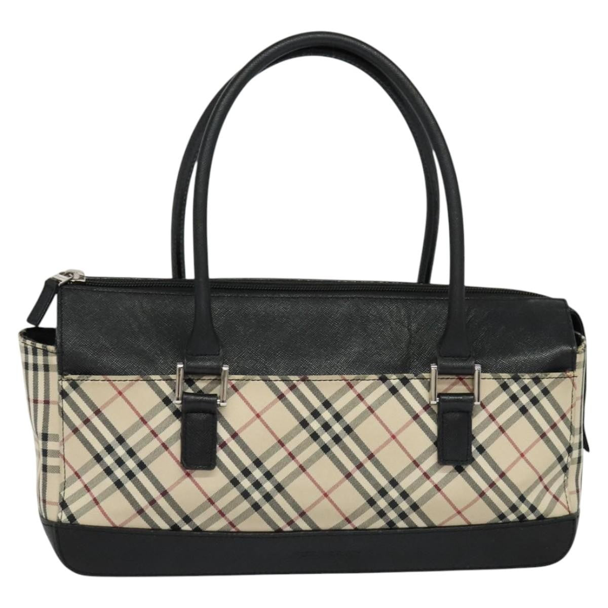 Burberry Nova Check Handbag Nova Check Canvas and leather, BEIGE, CANVAS, Handbag