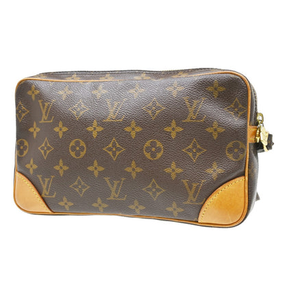 Louis Vuitton Marly Dragonne Clutch Monogram Canvas, Brown, Canvas, Clutch