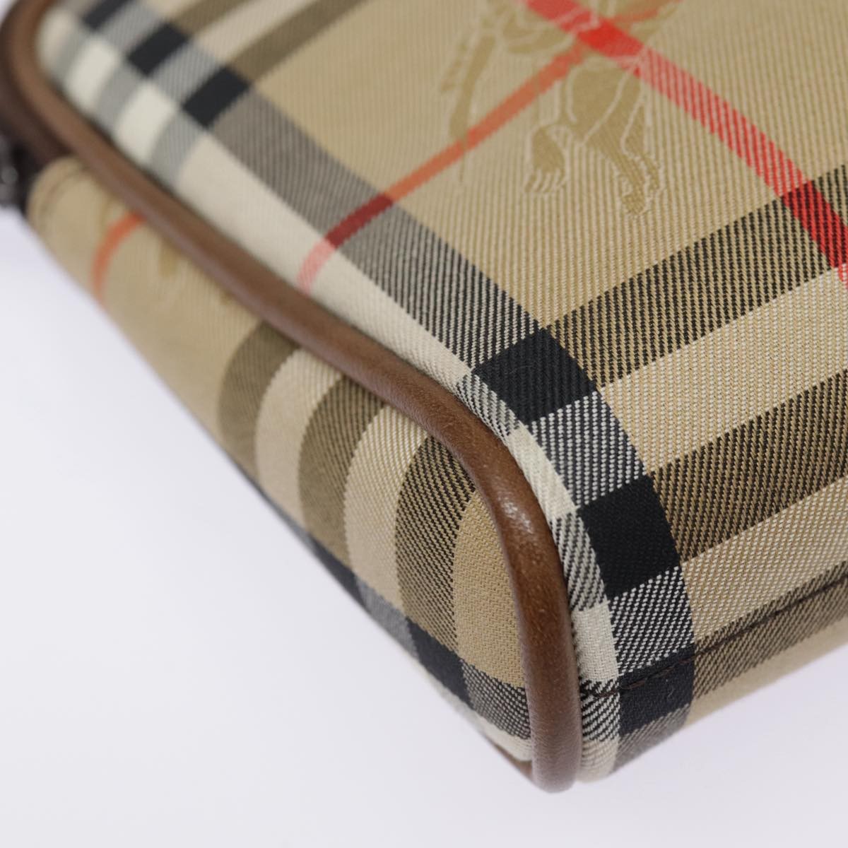 Burberry Nova Check Bowling Bag Canvas, BEIGE, CANVAS, Handbag