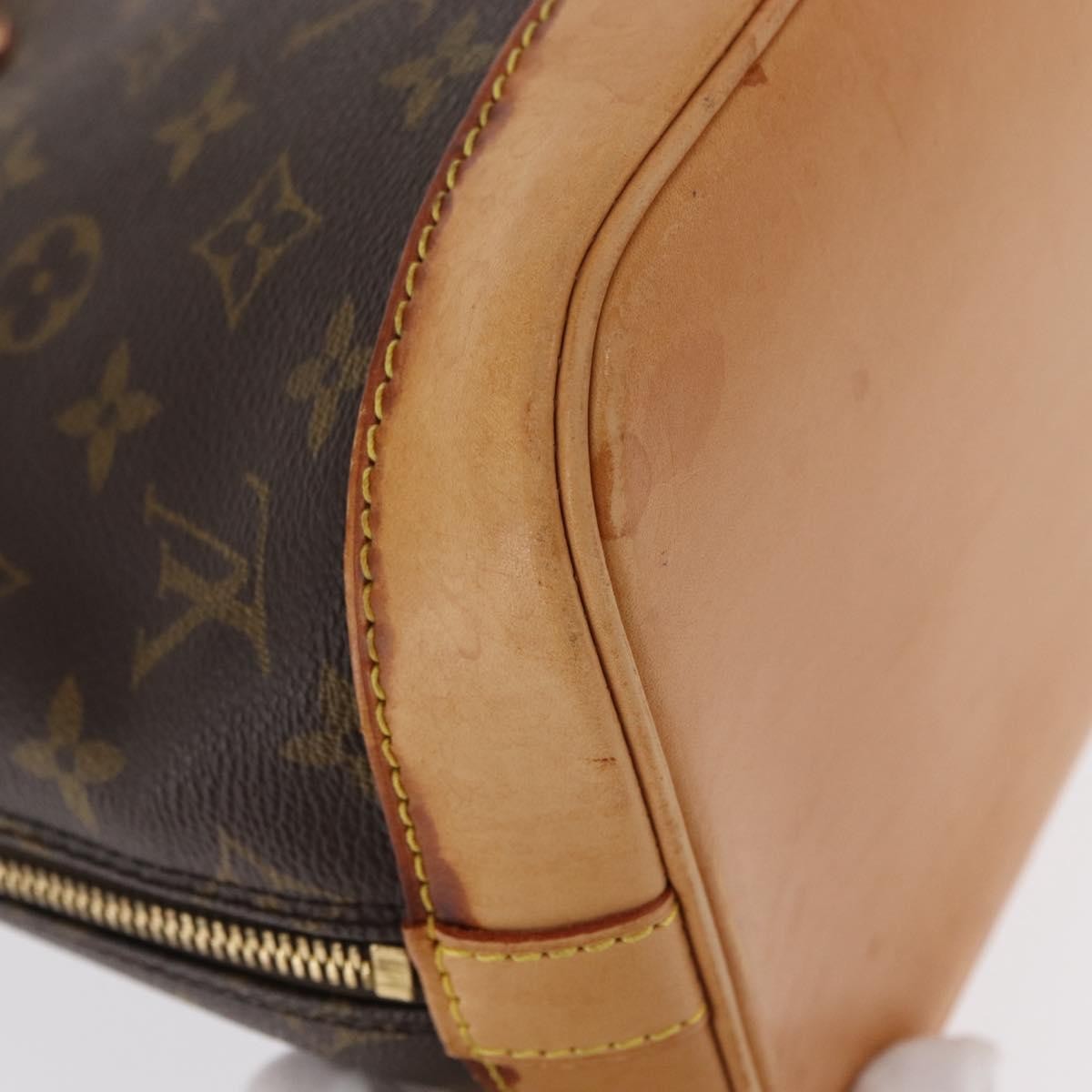 Louis Vuitton Alma Handbag Monogram Canvas, BROWN, CANVAS, Handbag