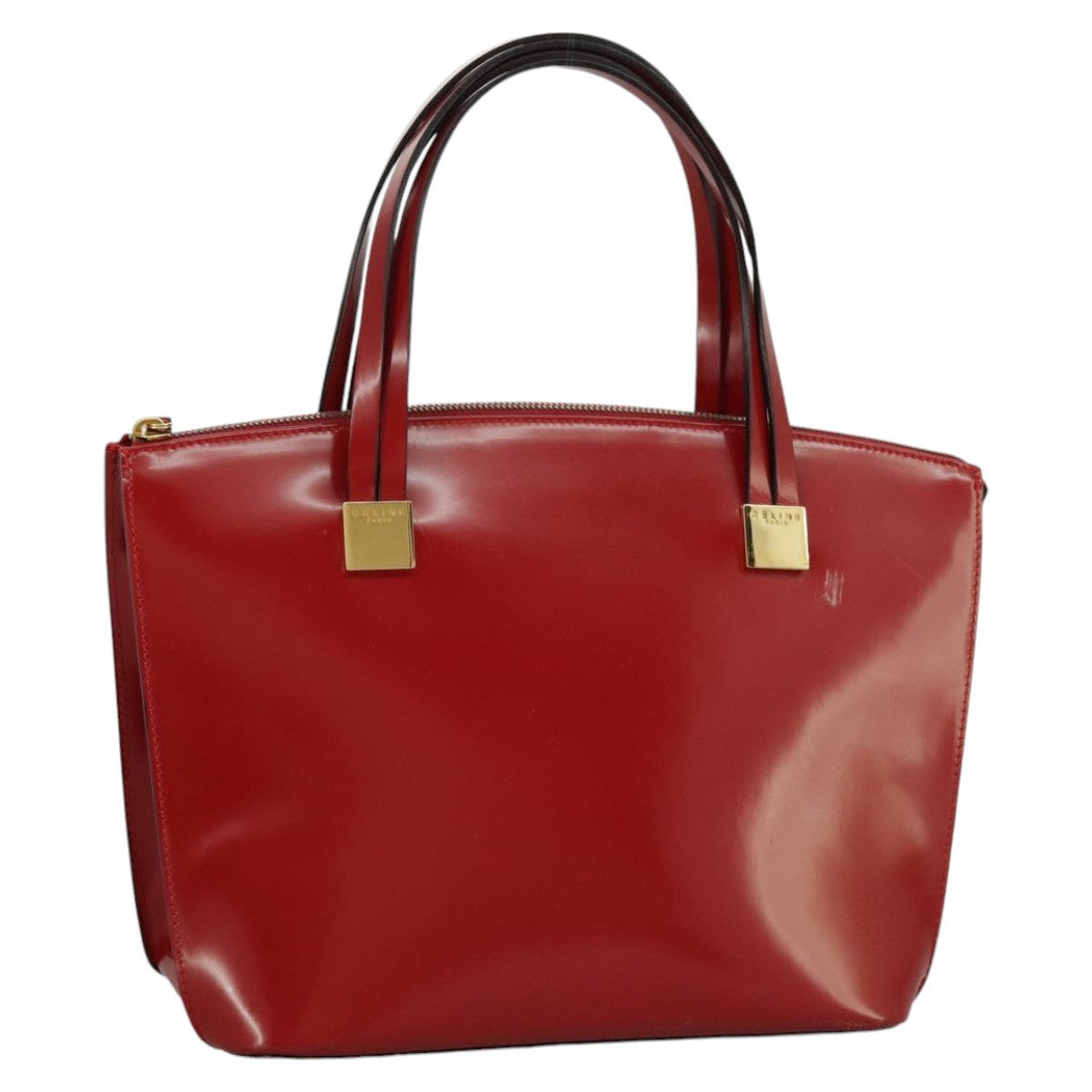 Celine Handbag Patent leather, RED, PATENT_LEATHER, Handbag