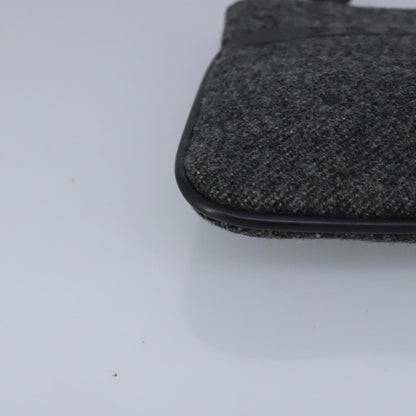 Prada Sport pouch Wool, BLACK, WOOL, Clutche & pouche