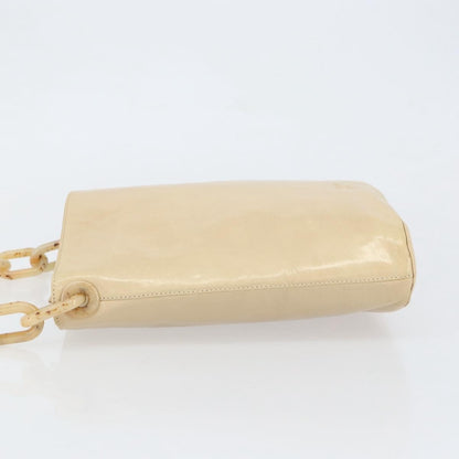 Prada Vintage Shoulder Bag Leather, BEIGE, LEATHER, Shoulder bag