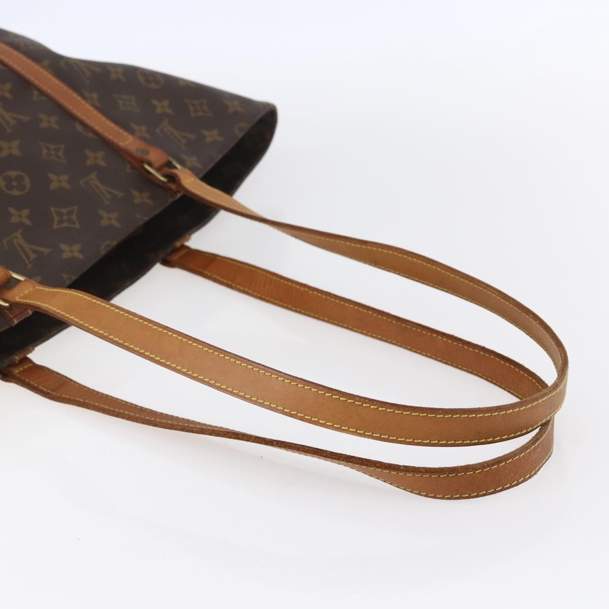 Louis Vuitton Shopping Sac Handbag Monogram Canvas, BROWN, CANVAS, Tote bag