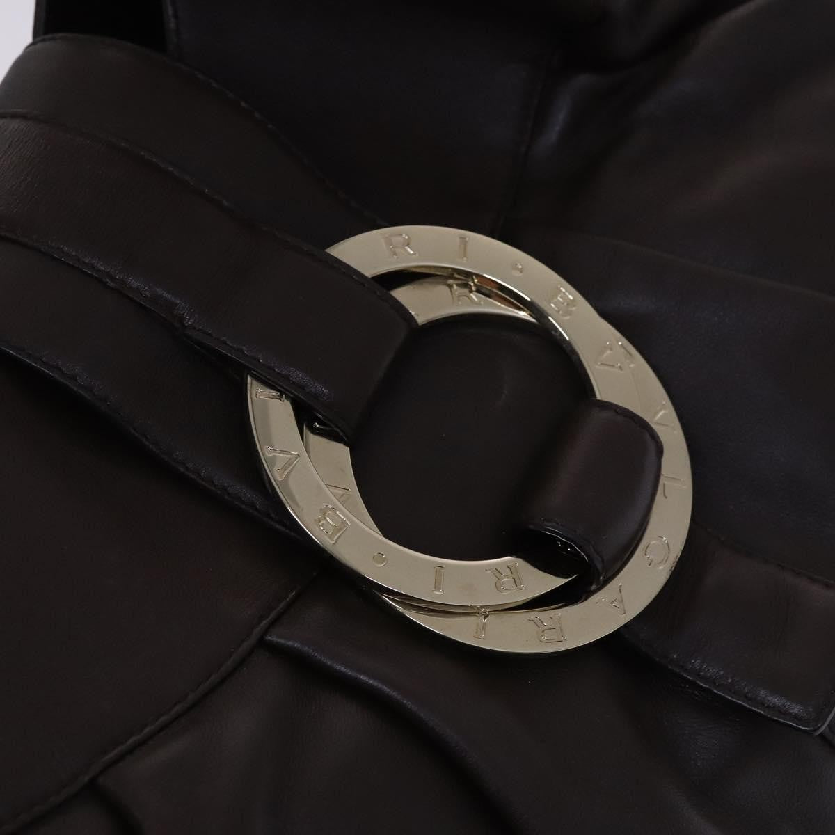 Bvlgari Chandra Hobo Leather, BROWN, LEATHER, Handbag