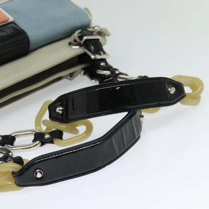 Balenciaga Cherche Midi Chain Shoulder Bag Leather, GRAY, LEATHER, Shoulder bag