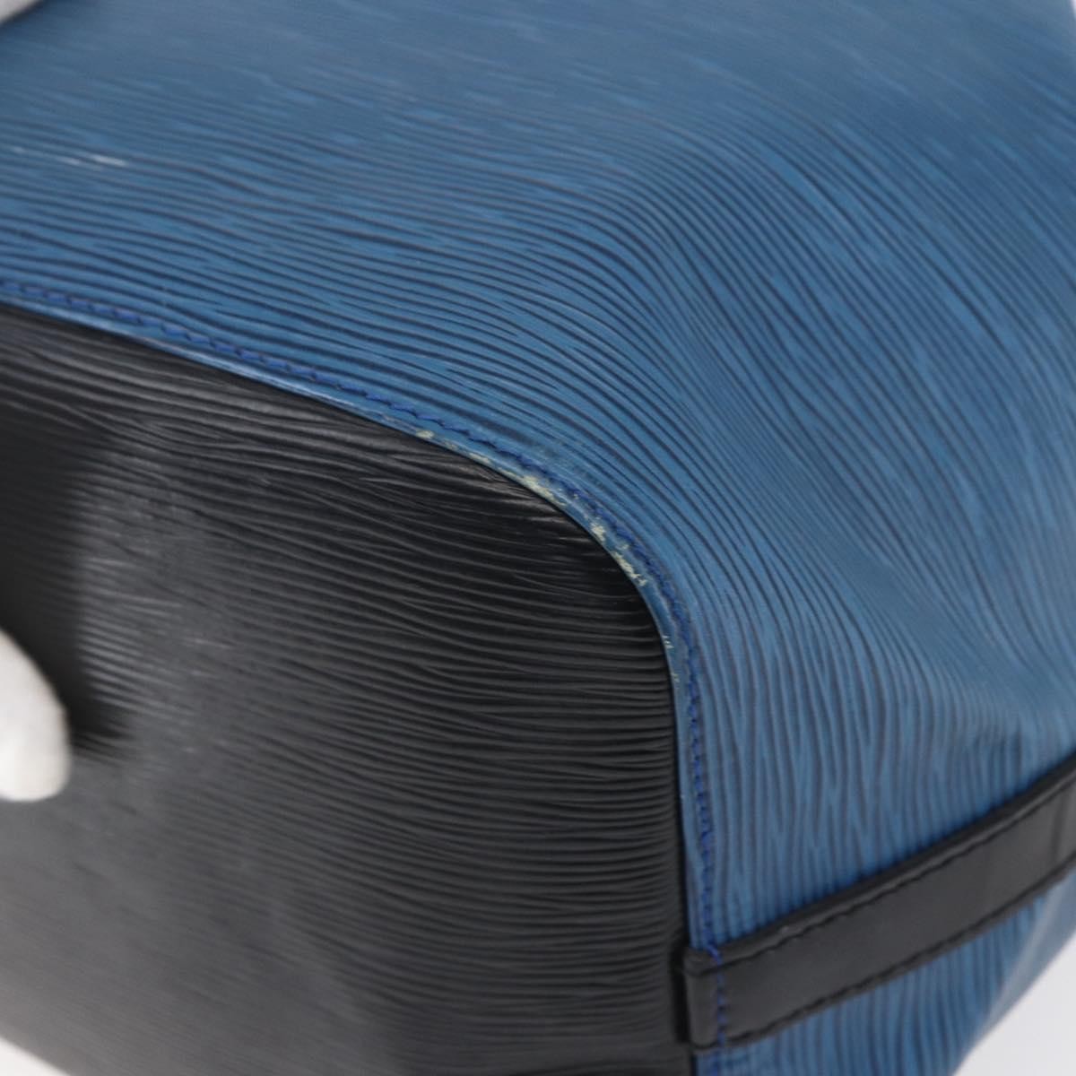 Louis Vuitton Petit Noe Handbag Epi Leather, BLUE, LEATHER, Shoulder bag